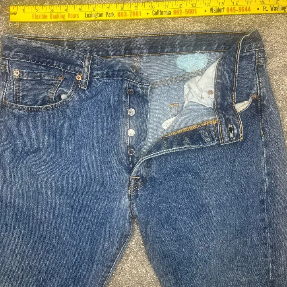 Levi’s 501 Size 38x32 Jeans Men's Button Fly Soft and broken in
